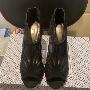 Black Marinelli Heels. Size 7